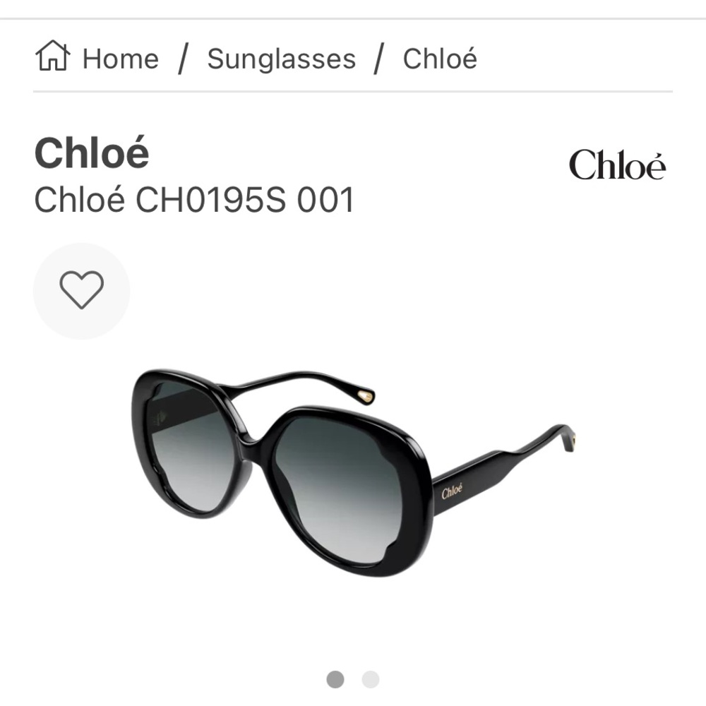 Authentic Chloé Sunglasses